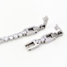 RVS Tennisarmband met Witte Zirkonia's