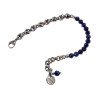 RVS Armband met Natuurlijke Lapis Lazuli-Stenen -16cm tot 20cm
