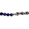 RVS Armband met Natuurlijke Lapis Lazuli-Stenen -16cm tot 20cm