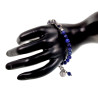 RVS Armband met Natuurlijke Lapis Lazuli-Stenen -16cm tot 20cm