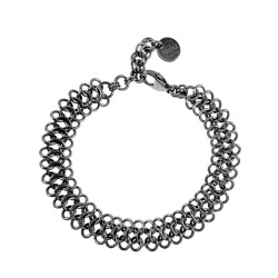 RVS Armband Unisex - Europese weeftechniek 12mm Breed - 16 tot 19cm
