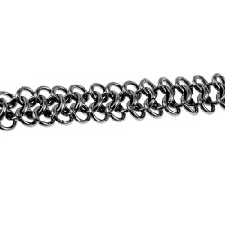 RVS Armband Unisex - Europese weeftechniek 12mm Breed - 16 tot 19cm