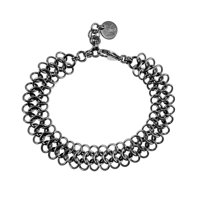 RVS Armband Unisex - Europese weeftechniek 14mm Breed - 16 tot 19cm RVS Armband Unisex - Europese weeftechniek 14mm Breed - 16 tot 19cm