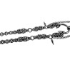 Uniseks - RVS Punk Ketting met Kruishanger - Verstelbaar 50 tot 55cm