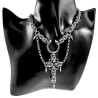 Uniseks - RVS Punk Ketting met Kruishanger - Verstelbaar 50 tot 55cm