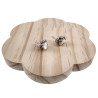 Oorbellen Dames - RVS - Oorknoppen Gorillahand met Parelmorsteen