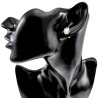 Oorbellen Dames - RVS - Oorknoppen Gorillahand met Parelmorsteen