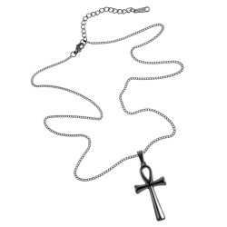 Egyptische Ankh Kruishanger Ketting Dames Heren Roestvrij Staal