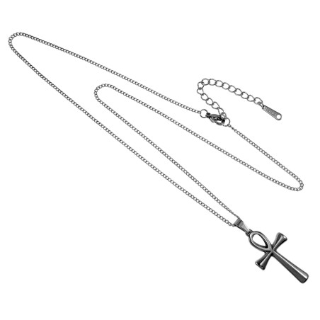 Egyptische Ankh Kruishanger Ketting Dames Heren Roestvrij Staal