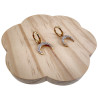 Orrbellen Dames - Oorringen met Halve Maan Hanger - RVS Verguld