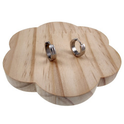 ∅16mm x 4mm Oorringen Unisex - RVS Oorbellen met golvend patroon