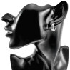∅16mm x 4mm Oorringen Unisex - RVS Oorbellen met golvend patroon