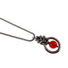 Rode Kattenoog Kristal Hanger Dames - RVS - Uniek Ontwerp esde2