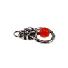 Rode Kattenoog Kristal Hanger Dames - RVS - Uniek Ontwerp esde2
