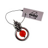 Rode Kattenoog Kristal Hanger Dames - RVS - Uniek Ontwerp esde2