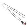 Dames RVS Jasseron-Ketting + Roze Kattenoog Kristal Hanger Uniek
