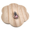 Dames RVS Jasseron-Ketting + Roze Kattenoog Kristal Hanger Uniek