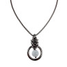 Witte Kattenoog Kristal Hanger Dames - RVS - Uniek Ontwerp esde2