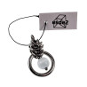Dames RVS Jasseron-Ketting + Witte Kattenoog Kristal Hanger Uniek