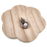 Dames RVS Jasseron-Ketting + Witte Kattenoog Kristal Hanger Uniek