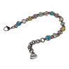 RVS Schakelarmband met Kleurrijke Kattenoog kristallen - 16cm tot 20cm