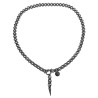 Unisex RVS Schakelketting met T-sluiting en Spike Hanger - 50 of 55cm