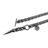 Unisex RVS Schakelketting met T-sluiting en Spike Hanger - 50 of 55cm
