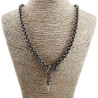 Unisex RVS Schakelketting met T-sluiting en Spike Hanger - 50 of 55cm