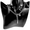 Unisex RVS Schakelketting met T-sluiting en Spike Hanger - 50 of 55cm