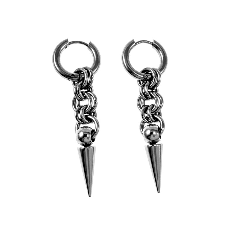 50mm Lange Oorbellen Unisex - RVS Oorringen met Afneembare Hanger 50mm Lange Oorbellen Unisex - RVS Oorringen met Afneembare Hanger