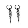 50mm Lange Oorbellen Unisex - RVS Oorringen met Afneembare Hanger