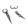 50mm Lange Oorbellen Unisex - RVS Oorringen met Afneembare Hanger