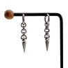 50mm Lange Oorbellen Unisex - RVS Oorringen met Afneembare Hanger
