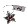 Jasseron-Ketting met Sterhanger van RVS en Rode Howlietsteen - Unisex