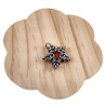 Jasseron-Ketting met Sterhanger van RVS en Rode Howlietsteen - Unisex