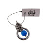 Blauwekleur Kattenoog Kristal Hanger Dames - RVS - Uniek Ontwerp esde2