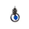 Blauwekleur Kattenoog Kristal Hanger Dames - RVS - Uniek Ontwerp esde2