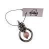 Dames RVS Jasseron-Ketting + Paarsekleur Kattenoog Kristal Hanger Uniek