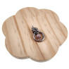 Dames RVS Jasseron-Ketting + Paarsekleur Kattenoog Kristal Hanger Uniek