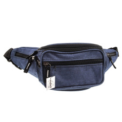 Blauwe Heuptas met 6 Vakken - Unisex - Festival Tasjes - Sporttas Heup
