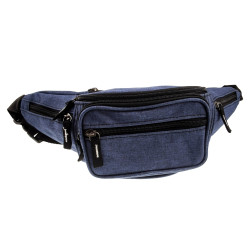 Blauwe Heuptas met 6 Vakken - Unisex - Festival Tasjes - Sporttas Heup