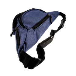 Blauwe Heuptas met 6 Vakken - Unisex - Festival Tasjes - Sporttas Heup