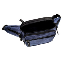 Blauwe Heuptas met 6 Vakken - Unisex - Festival Tasjes - Sporttas Heup