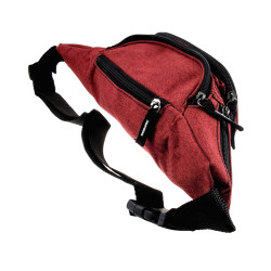 Rode Heuptas met 6 Vakken - Unisex - Festival Tasjes - Sporttas Heup