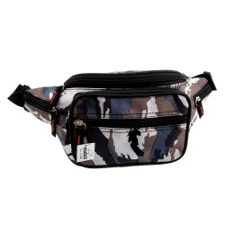 Grijs Camouflage Heuptas met 6 Vakken - Unisex - Festival Tasjes