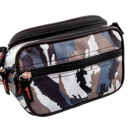 Grijs Camouflage Heuptas met 6 Vakken - Unisex - Festival Tasjes