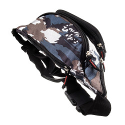 Grijs Camouflage Heuptas met 6 Vakken - Unisex - Festival Tasjes