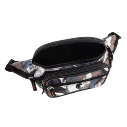 Grijs Camouflage Heuptas met 6 Vakken - Unisex - Festival Tasjes