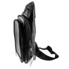 Crossbody Unisex Schoudertas van Zwarte Imitatieleer Compacte Slingbag