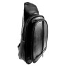 Crossbody Unisex Schoudertas van Zwarte Imitatieleer Compacte Slingbag